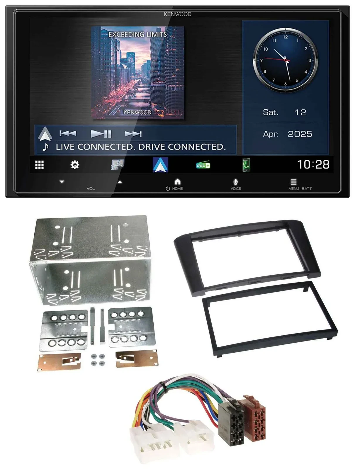 Kenwood Bluetooth 2DIN USB DAB MP3 Autoradio für Toyota Avensis 2003-2009