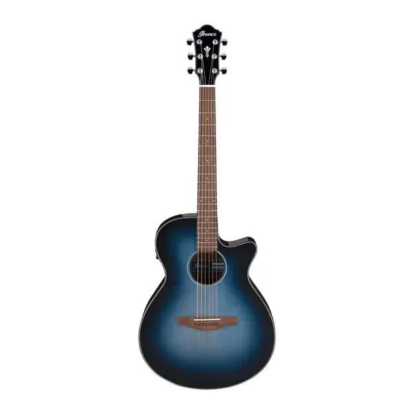 Электроакустическая гитара Ibanez AEG50 Grand Concert Indigo Blue Burst