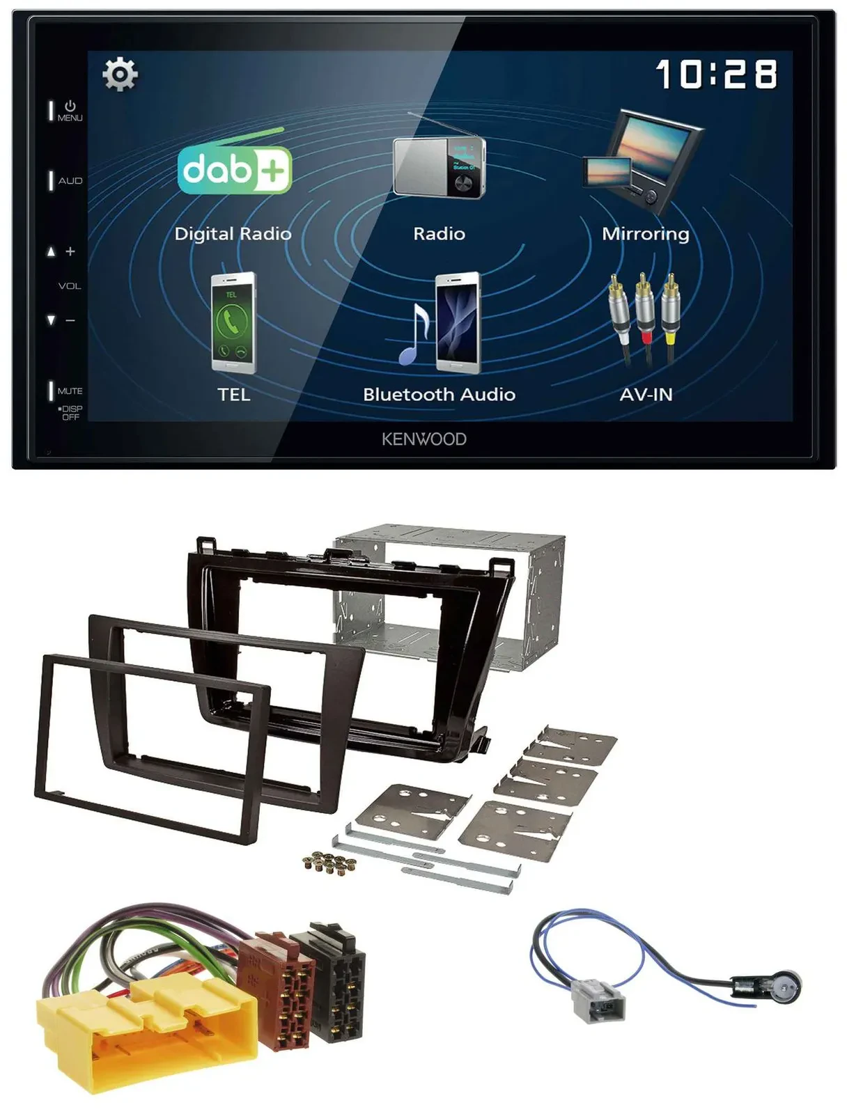 Kenwood 2DIN Bluetooth MP3 USB DAB Autoradio für Mazda 6 (208-2012)