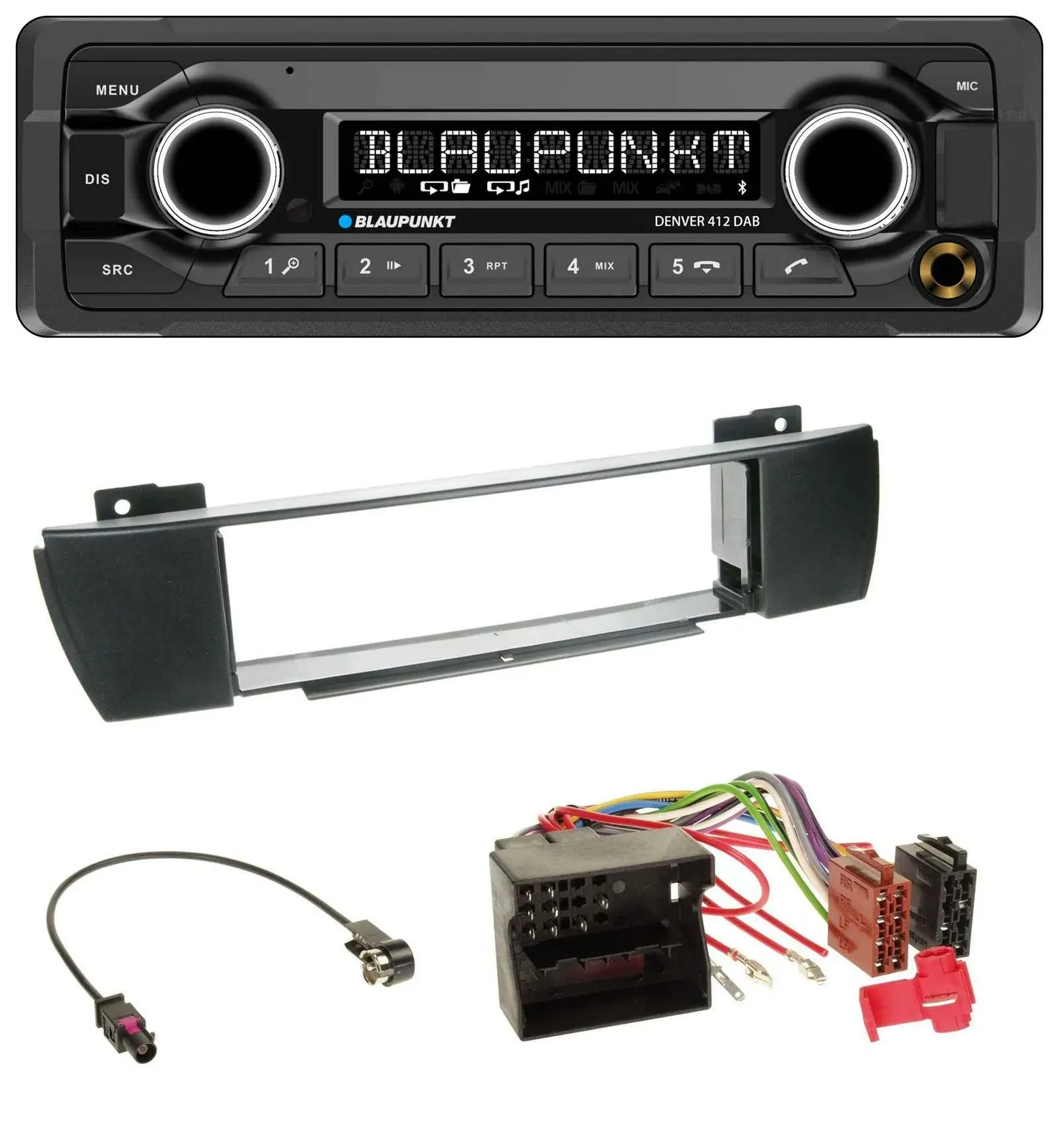 Blaupunkt Bluetooth DAB MP3 USB Autoradio für BMW X3 (bis 2007)