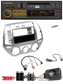 Pioneer DAB Lenkrad USB Bluetooth Autoradio für Hyundai i20 2012-2014 silber man
