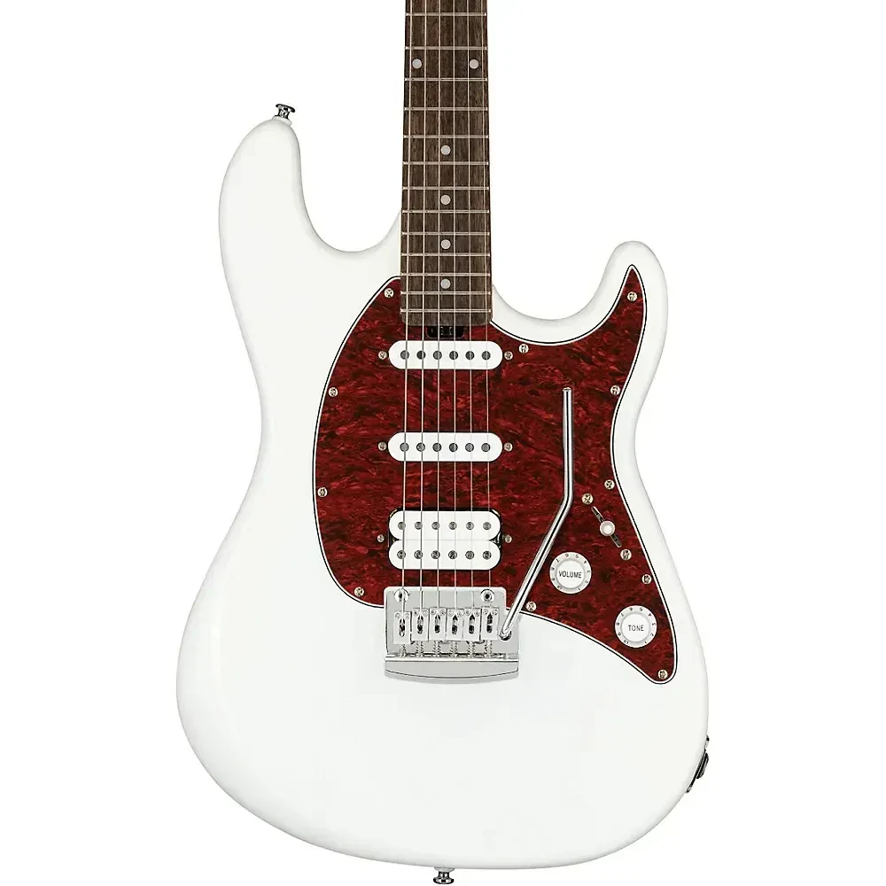 Электрогитара Sterling by Music Man SUB Series Cutlass HSS, цвет белый (Olympic White)