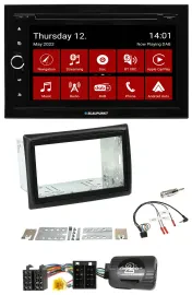 Blaupunkt 2DIN Lenkrad Bluetooth USB TMC DAB Navigation für Renault Megane II 20