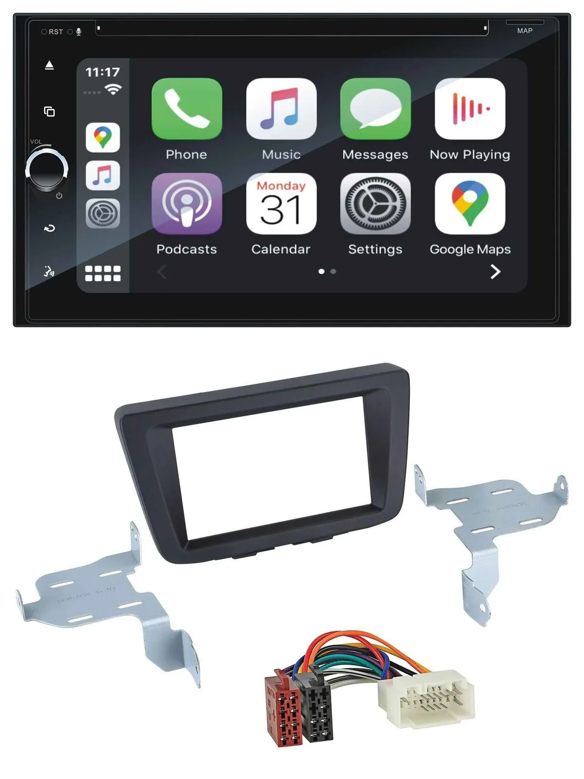 Blaupunkt 2DIN Bluetooth DAB USB DVD MP3 Autoradio für Suzuki Baleno EW ab 2016