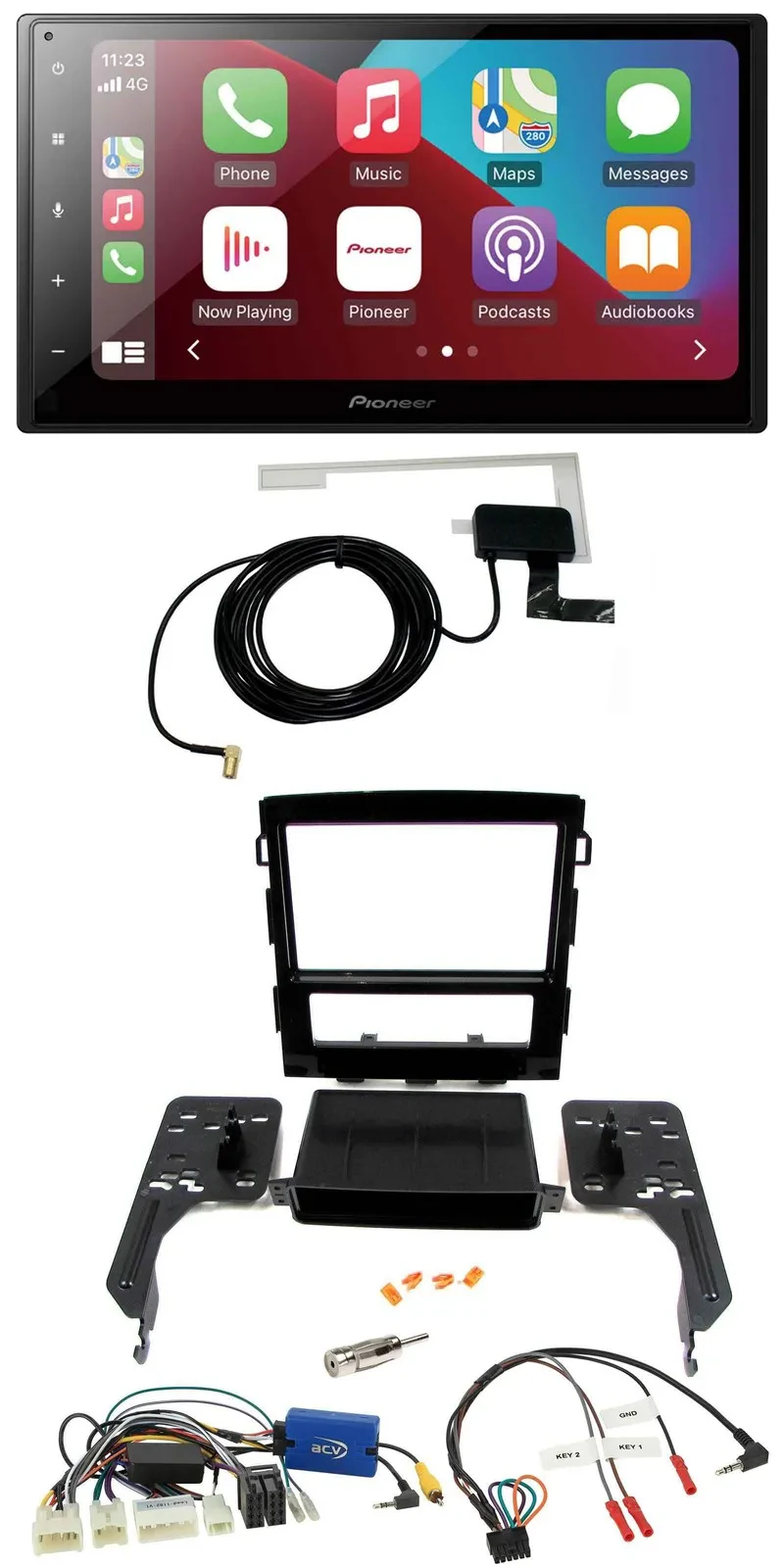 Pioneer USB Bluetooth DAB Lenkrad 2DIN Autoradio für Subaru Impreza ab 2018