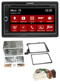 Blaupunkt Bluetooth DAB 2DIN USB DVD MP3 Autoradio für SSangYong Actyon Kyron 20