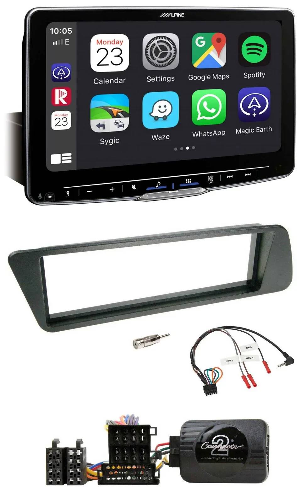Автомагнитола Alpine Bluetooth USB DAB для Peugeot 306 (1998–2001)