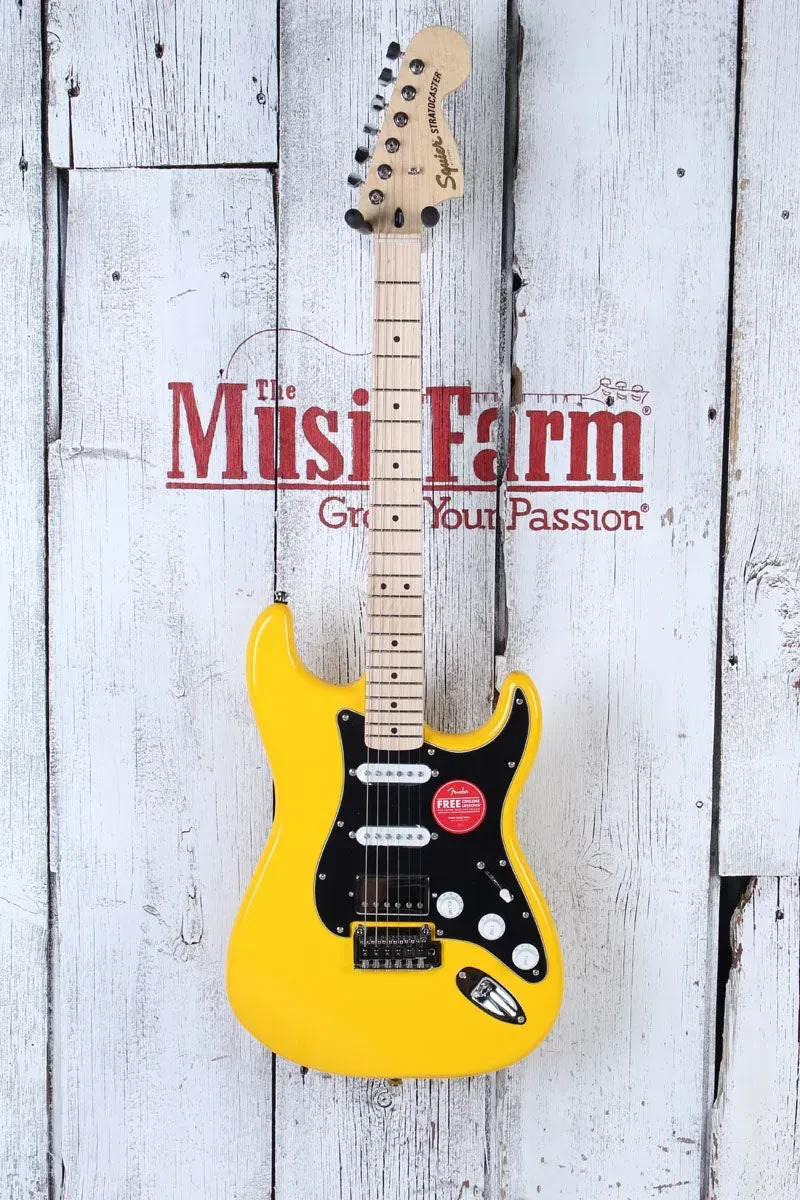 Электрогитара Squier by Fender Affinity Stratocaster FSR HSS Graffiti Yellow