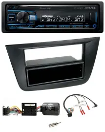 Alpine USB Bluetooth DAB Lenkrad Autoradio für Seat Altea Toledo 2004-2009 schwa