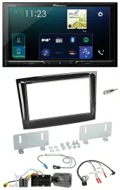 Pioneer Lenkrad Bluetooth USB 2DIN DAB Autoradio für Fiat Doblo ab 15 piano schw