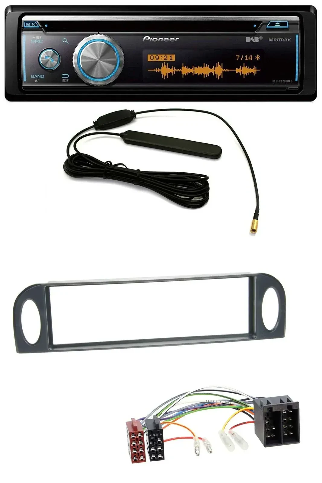 Автомагнитола для Citroen C5 Pioneer CD/USB/Bluetooth/DAB, MP3 (до 2004)