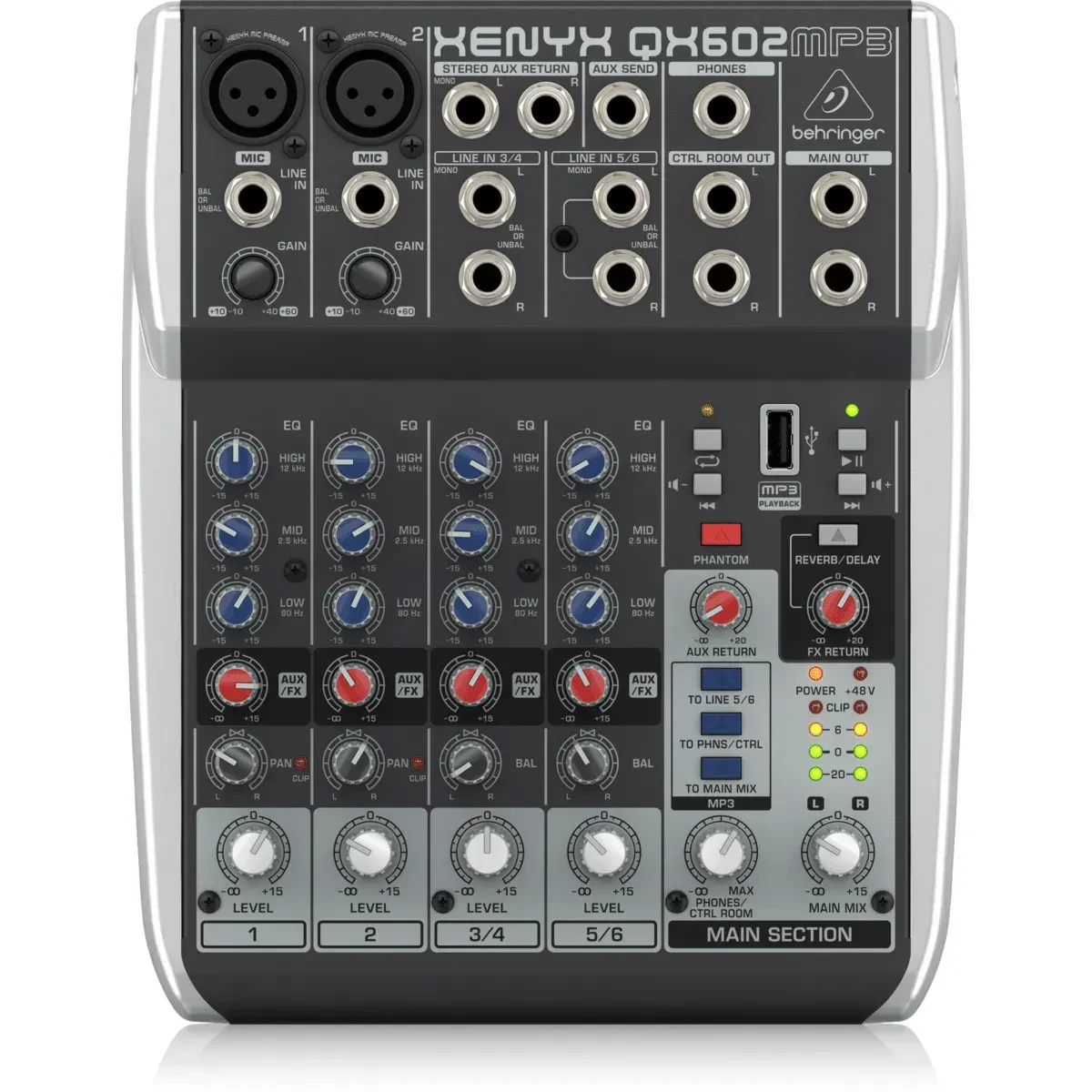 Xenyx QX602MP3 Mixer with USB MP3 Playback