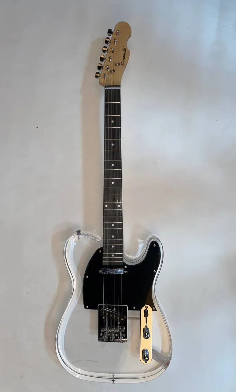 SAC-TLA Электрогитара, прозрачная, Sunsmile