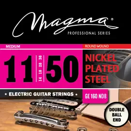 Струны для электрогитары Magma Strings GE160NDB Nickel Plated Steel Double Ball End 11-50