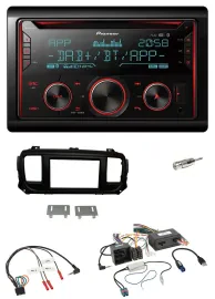 Pioneer 2DIN DAB Lenkrad Bluetooth USB CD Autoradio für Citroen Jumpy Spacetoure