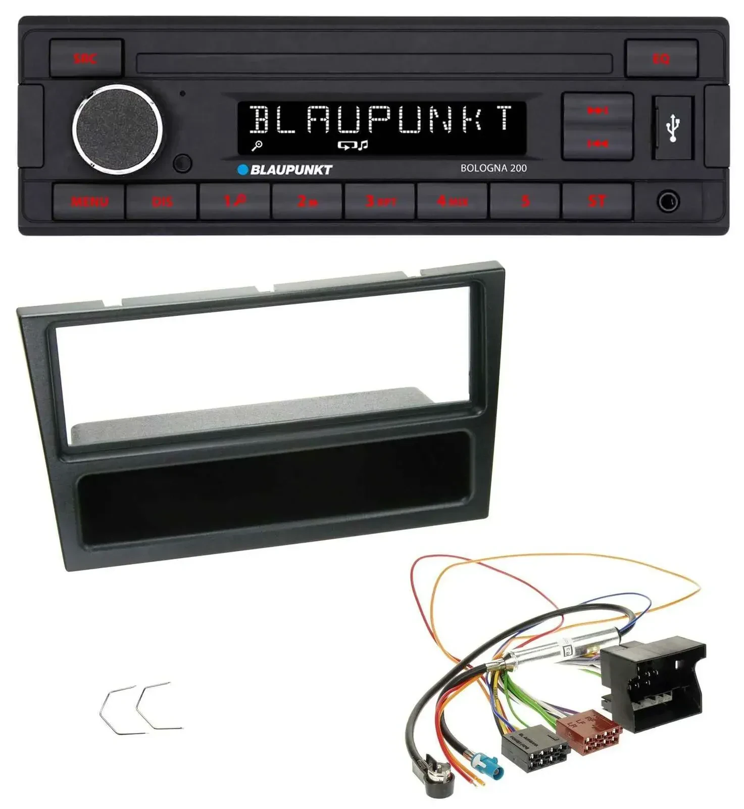 Blaupunkt MP3 AUX USB 1DIN Autoradio für Opel Agila Combo Corsa C Omega B Vivaro