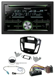 Автомагнитола для Ford Focus (2014–2018) Pioneer 2DIN, Bluetooth, CD, DAB, USB, черная