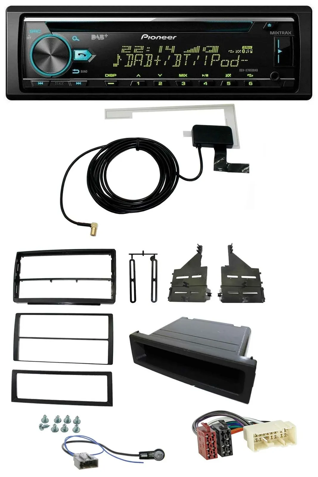 Pioneer MP3 AUX CD USB DAB Autoradio für Nissan Altima (L31, 2005-2006)