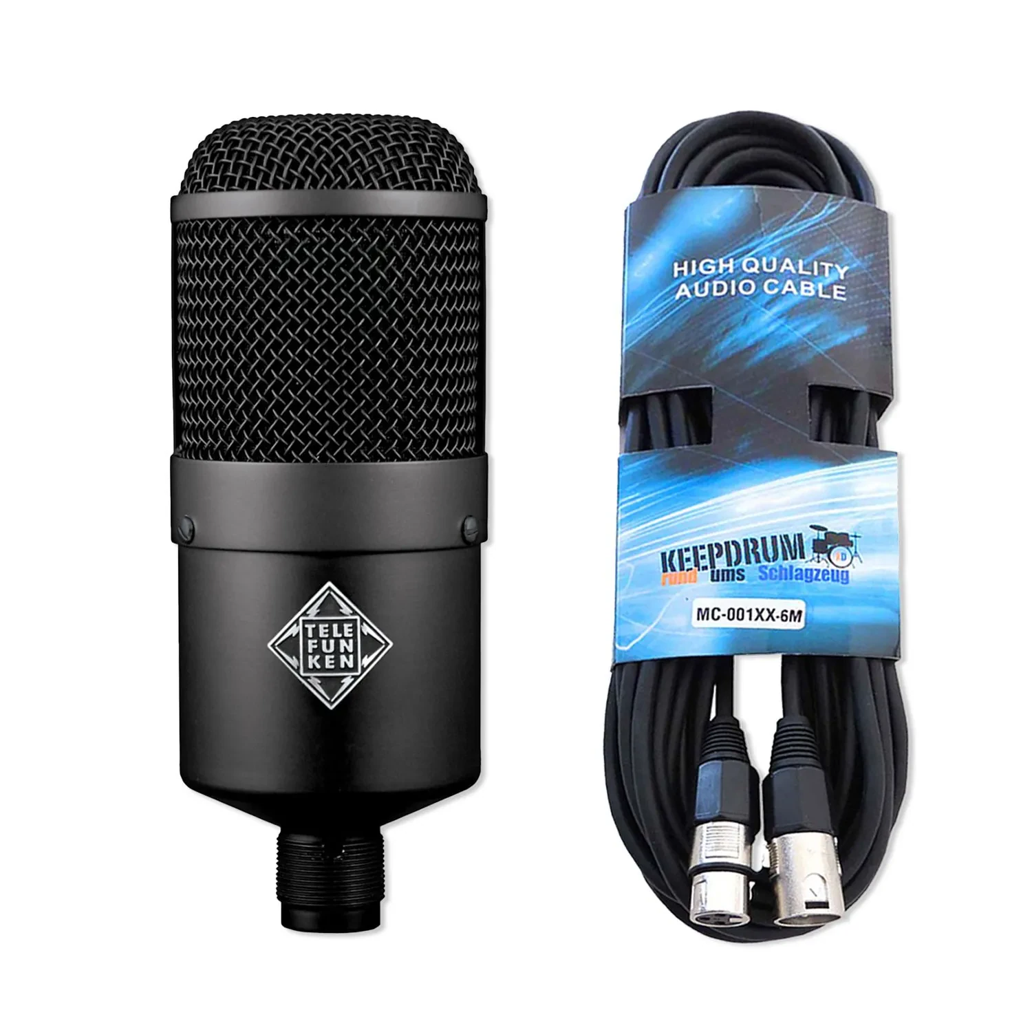 Telefunken M82 dynamisches Studio Mikrofon mit Kabel