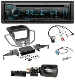 Kenwood Bluetooth DAB CD Lenkrad USB Autoradio für Ford Transit V363 15-18 ohne