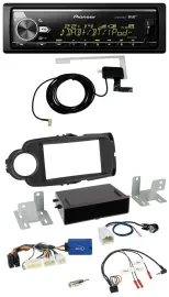 Pioneer Bluetooth DAB USB Lenkrad Autoradio für Toyota Yaris ab 2014 schwarz 28-