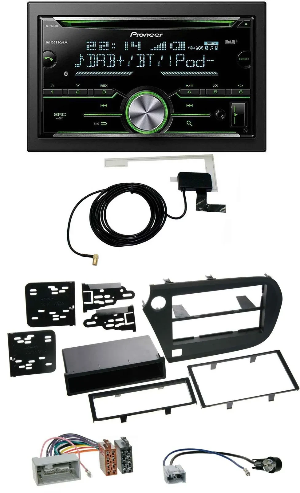 Pioneer CD USB MP3 Bluetooth 2DIN DAB Autoradio für Honda Insight ZE2 09-13