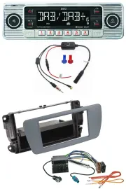Dietz DAB USB MP3 Bluetooth Autoradio für Seat Ibiza (ab 08) conemaragrau