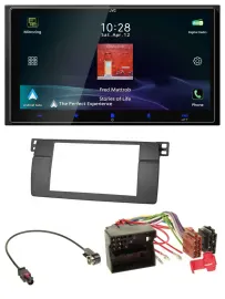 JVC USB Bluetooth 2DIN DAB MP3 Autoradio für BMW 3er E46 Profiversion großem Nav