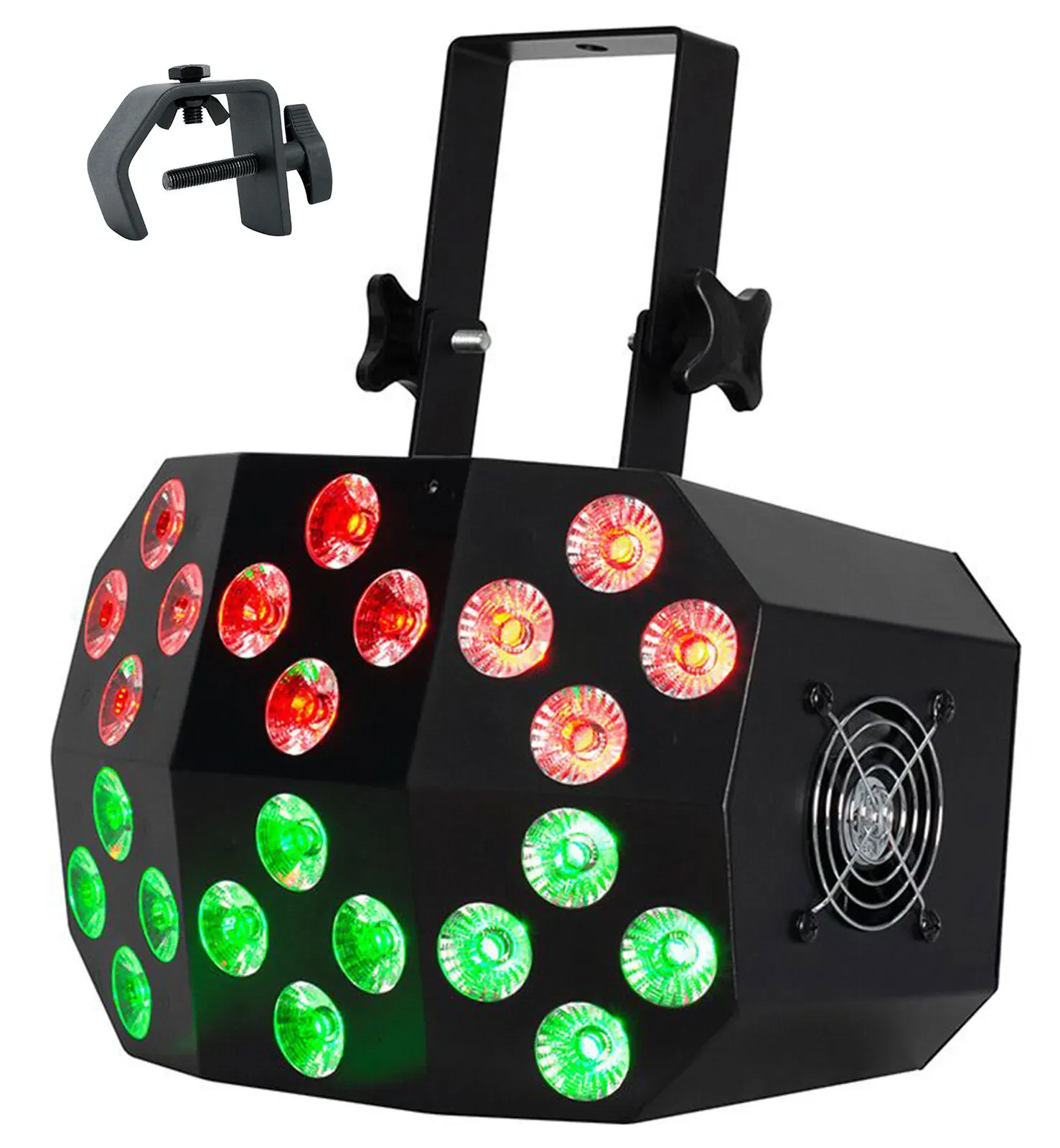 Прибор смены цвета American DJ Mega Wash 24 LED DMX RGBWA+UV со струбциной