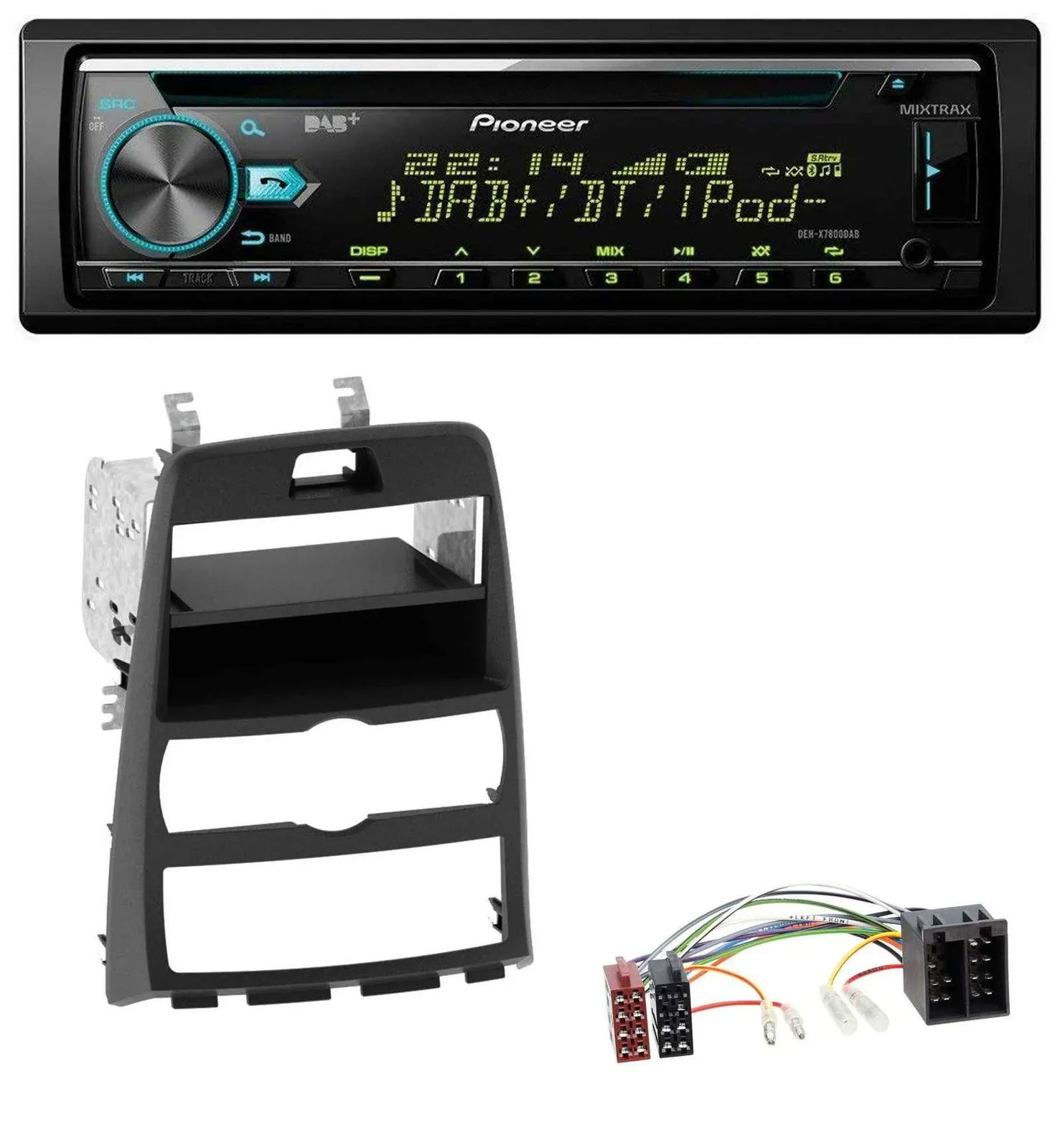 Pioneer DAB MP3 CD USB Bluetooth Autoradio für Hyundai Genesis BK 10-12 Klimaaut