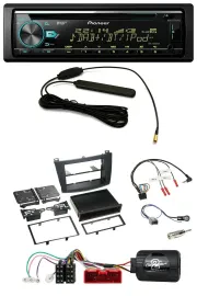 Автомагнитола для Mazda 3 2009–2013 Pioneer CD/MP3, DAB, USB, поддержка кнопок на руле (аналоговая)