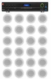 Потолочная акустика JBL CCL5T White с усилителем (24 штуки)