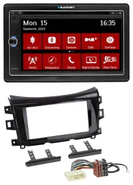 Blaupunkt Bluetooth DAB 2DIN USB DVD MP3 Autoradio für Nissan Navara (ab 16)