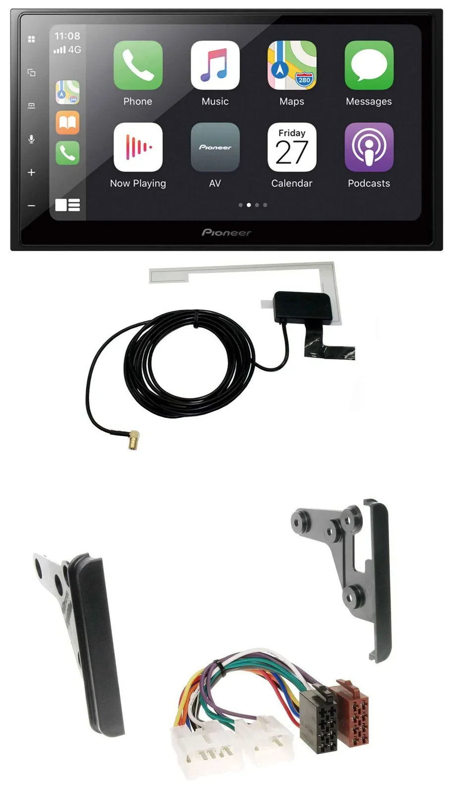 Автомагнитола для Toyota Tundra/Celica/FJ Pioneer 2-DIN USB MP3 Bluetooth DAB