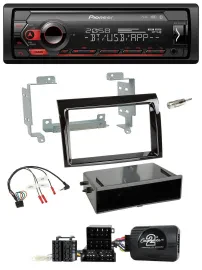 Pioneer Lenkrad USB DAB Bluetooth Autoradio für Fiat Ducato 2006-2008 piano