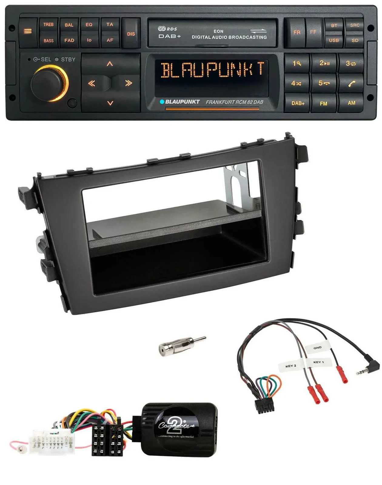 Blaupunkt USB DAB SD Lenkrad Bluetooth Autoradio für Suzuki Celerio LF ab 2014