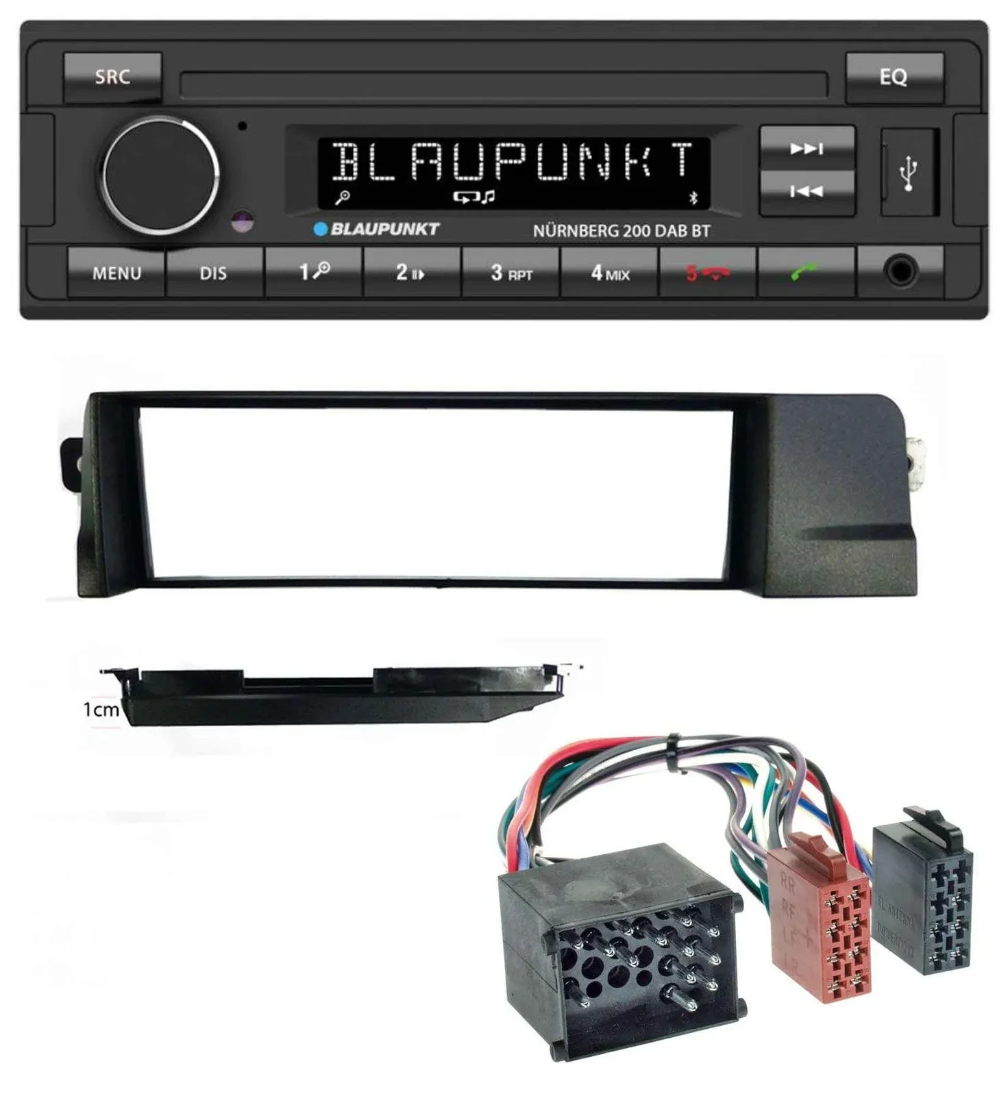 Автомагнитола для BMW 3 серии E46 Blaupunkt Profiversion Rundpin USB, DAB, MP3, Bluetooth