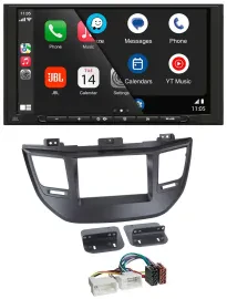 JBL USB 2DIN MP3 Bluetooth AUX Autoradio für Hyundai Tucson ab 15 schwarz