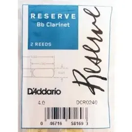 Трость для кларнета Bb RICO Reserve DCR0240