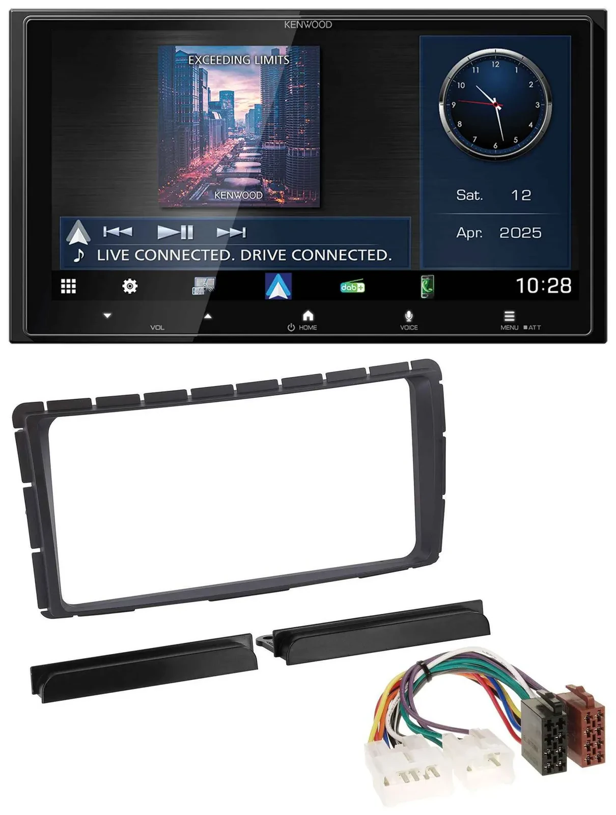 Kenwood Bluetooth 2DIN USB DAB MP3 Autoradio für Toyota Hilux (ab 2011)