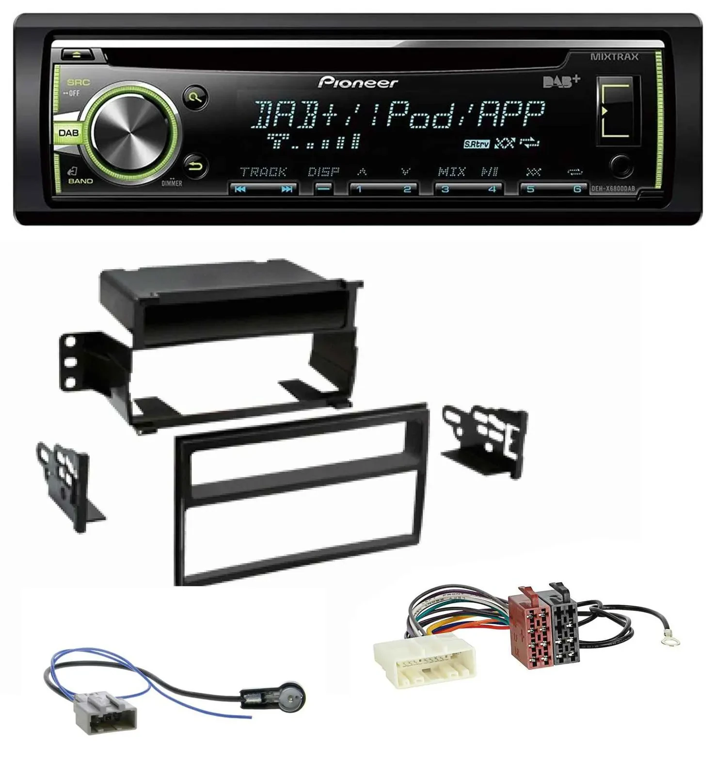Pioneer DAB USB MP3 AUX CD Autoradio für Nissan Tiida Versa C11 2007-2011