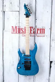 Электрогитара LTD MH-203QM Left-Handed See Thru Blue