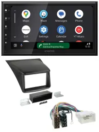 Kenwood DAB Bluetooth USB MP3 2DIN Autoradio für Mitsubishi L200 2006-2015