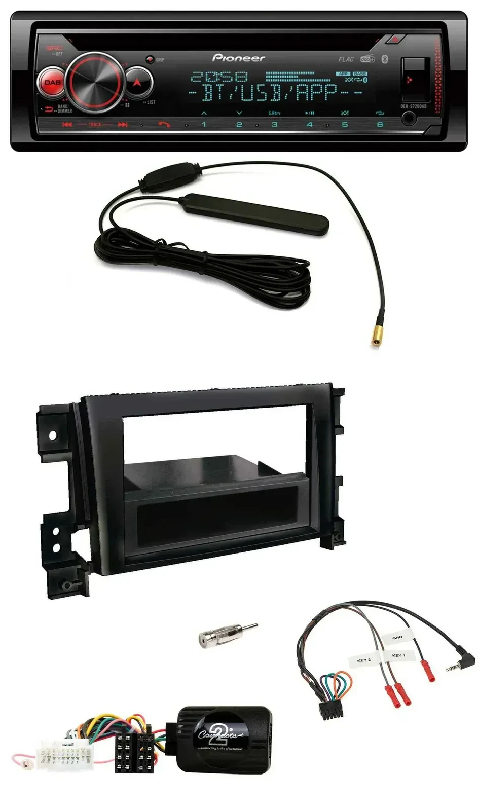 Автомагнитола для Suzuki Grand Vitara 2005–2011 Pioneer USB, CD, Bluetooth, DAB