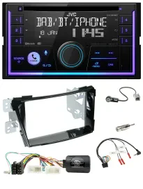 Автомагнитола JVC 2DIN, DAB, Bluetooth, CD, USB для Hyundai i40 (с 2011)