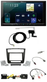 Pioneer 2DIN DAB USB Lenkrad Bluetooth Autoradio für BMW 1er aut. Klima E81/E82/