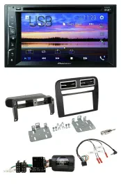 Автомагнитола Pioneer 2DIN, Bluetooth, USB, DVD, DAB, поддержка кнопок на руле, для Fiat Grande Punto (2006–2009)