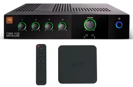 JBL CSMA1120 120w Commercial 70v Amplifier Mixer w/Smart Wifi Streaming Receiver