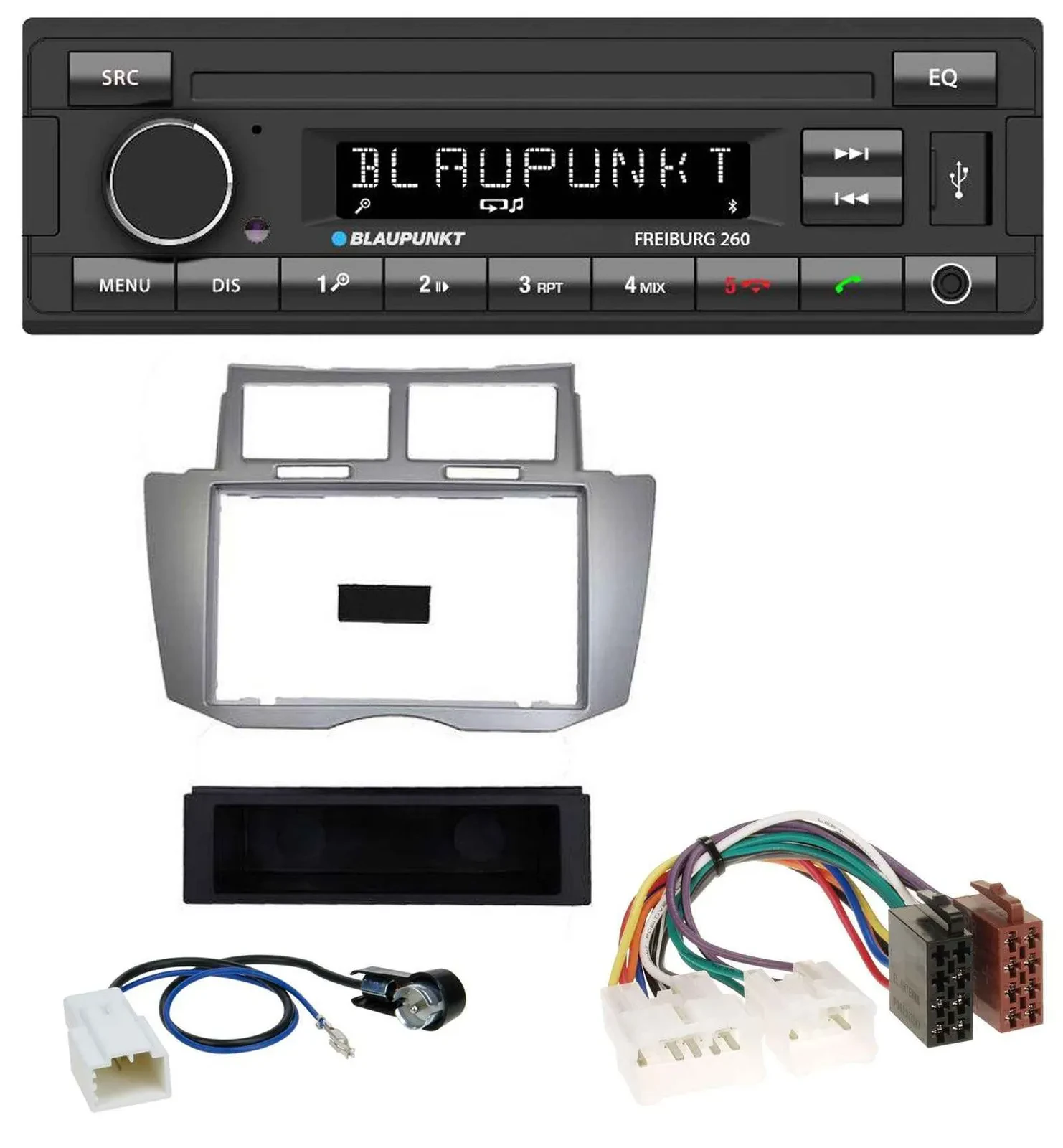 Blaupunkt AUX Bluetooth MP3 USB Autoradio für Toyota Yaris (2007-2011)