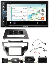 Автомагнитола для BMW X5/X6 (E70/E71, 2007–2013) Alpine 2DIN, навигация, Bluetooth, DAB, USB, поддержка кнопок на руле, TMC